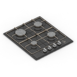 gas stove darina t1 bgm3411x 3D Model Preview #23ec091e