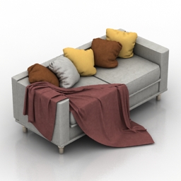 sofa pillows 3D Model Preview #df2e6abf