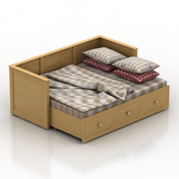 bed 2 3D Model Preview #a4dd33cf