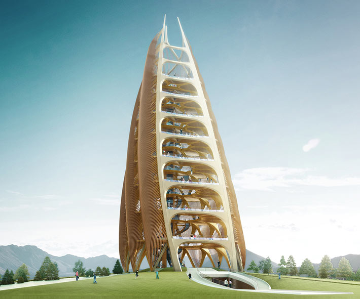 Panda Base Sightseeing Tower, Chengdu, China