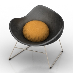 armchair k2 by cosmo 3D Model Preview #90ccf0f6