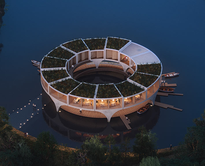'Land Ahoy' restaurant and hotel, Graz, Austria