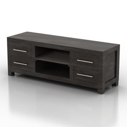 locker tv stand 3D Model Preview #1439721f