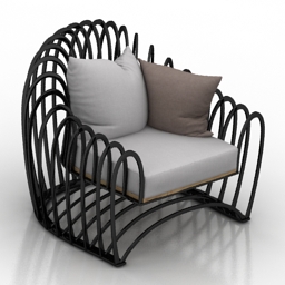 armchair jihye choi wave 3D Model Preview #3c03572e