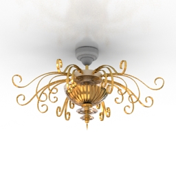 luster euroluce lampadari alicante fume pl4 3D Model Preview #b237438e