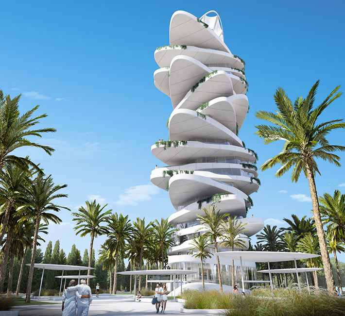 Limassol Pebble tower, Limassol, Cyprus