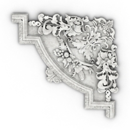 decor molding corner 3D Model Preview #79b02957