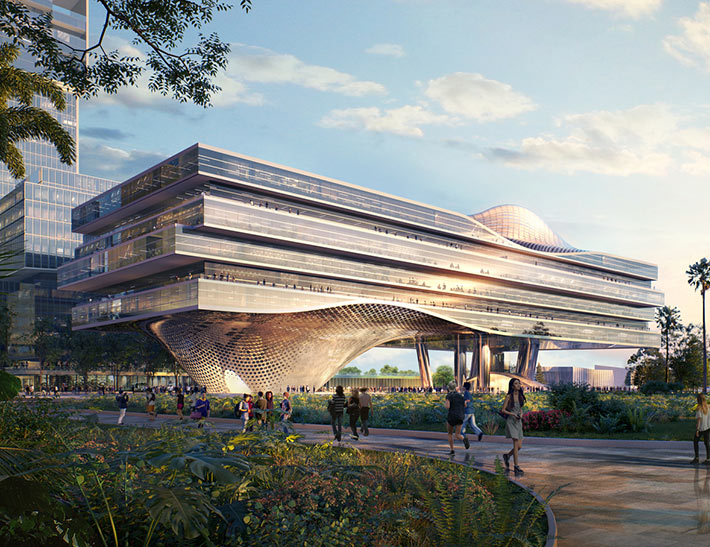 ZTE headquarters by Büro Ole Scheeren, Shenzhen, China