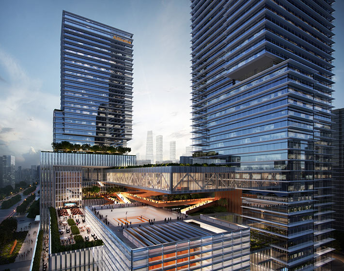 Alibaba's Central China Headquarters by Benoy, Wuhan, China