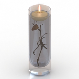 3D Candle preview