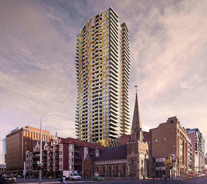 Realm tower, Adelaide, Australia