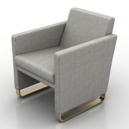3D Armchair preview