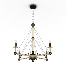 luster new gothic lamp 3D Model Preview #71e6059d