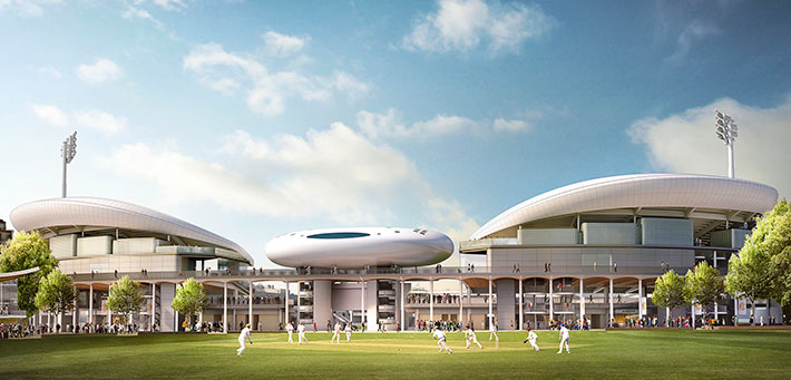 Compton & Edrich Stands, Lord's Cricket Ground, London, UK