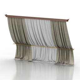 curtain 3D Model Preview #68ed62c9