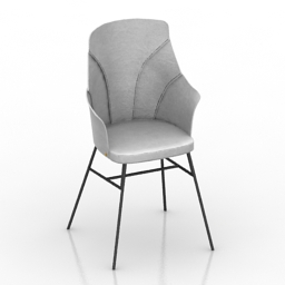 chair farg & blanche bespoke 3D Model Preview #32508cdb