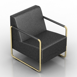 armchair bellino 3D Model Preview #5e425d16