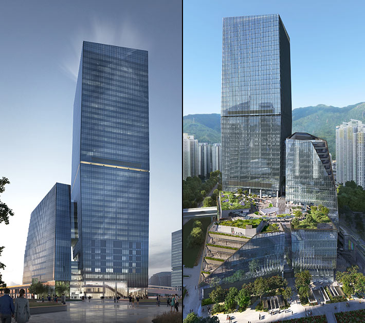 Airside mixed-use building by Snøhetta, Hong Kong