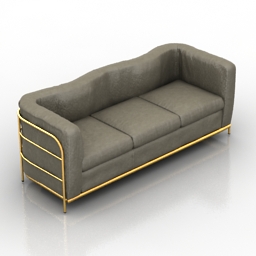 sofa zanotta onda 3D Model Preview #1a72f6e4