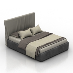 bed simply bedset 3D Model Preview #c81939de