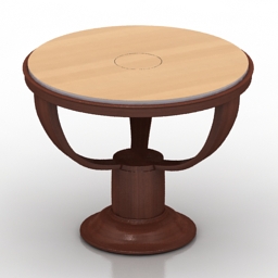 table art deco rosewood 3D Model Preview #a0ecd54f