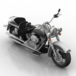 motorcycle harley davidson 3D Model Preview #9e533f40