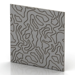 panel corteccia decor wall 3D Model Preview #4237c4d4