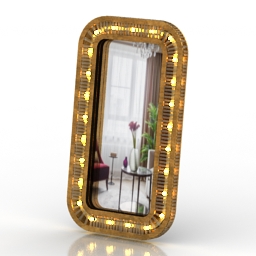 mirror oval 3D Model Preview #be9cbc49
