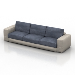 sofa roche bobois les contemporains karawan 3D Model Preview #cffd040f