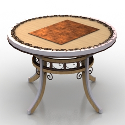 table round 3D Model Preview #c6bc46c1