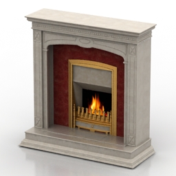 3D Fireplace preview