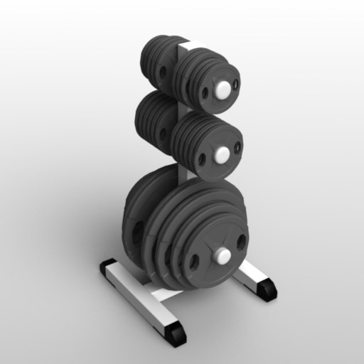 gym weight 3D Model Preview #dab86d36