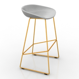 chair bar hay 3D Model Preview #d2341049