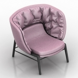 armchair rossin cleo 3D Model Preview #cb5cd750