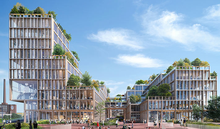 Wolfsburg Connect masterplan by Henning Larsen, Wolfsburg, Germany