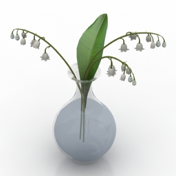 vase flowers 3D Model Preview #334aac5f