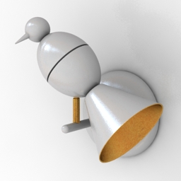 sconce atelier areti alouette bird 3D Model Preview #3e0de4a6