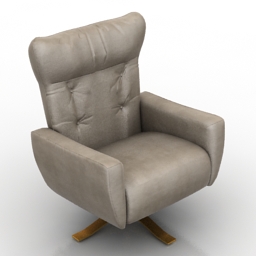 armchair natuzzi edition b944 3D Model Preview #5d529472