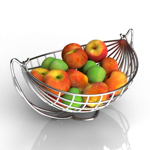 Apples 3D model large preview