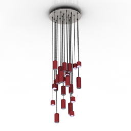 luster w-modern ceiling light 3D Model Preview #44ce3d36