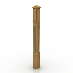baluster 5 3D Model Preview #e8dfab97