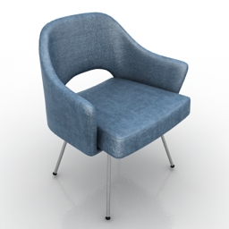 armchair saarinen 3D Model Preview #ea3508eb
