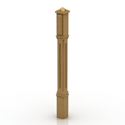 baluster 4 3D Model Preview #b3173167