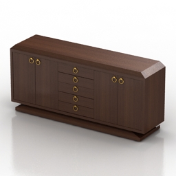 locker art deco 3D Model Preview #f7851471