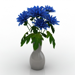 vase flowers 3D Model Preview #c9a17ef1