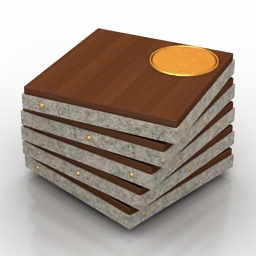 table coffee twist 3D Model Preview #6443aa23
