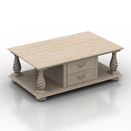 table coffee wood 3D Model Preview #4cd80148