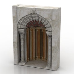 3D Islamic mehrab preview