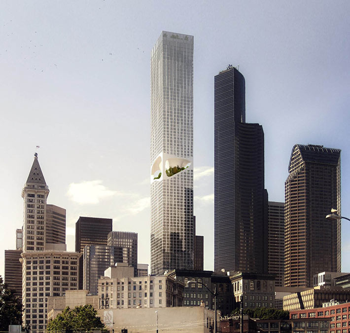 Seattle Tower by ODA, Seattle, USA