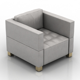 3D Armchair preview